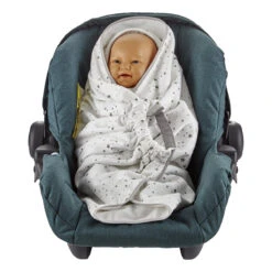 Babyjem Wit/Grijs Wikkeldeken 1116431 -Babyverzorging Winkel Babyjem Wit Grijs Wikkeldeken 1116431 5