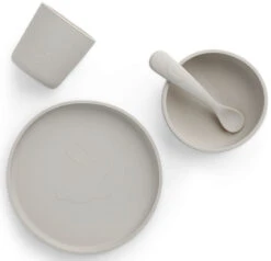 Jollein Nougat Siliconen Dinerset 705-007-00093 -Babyverzorging Winkel Jollein Nougat Siliconen Dinerset 705 007 00093 1