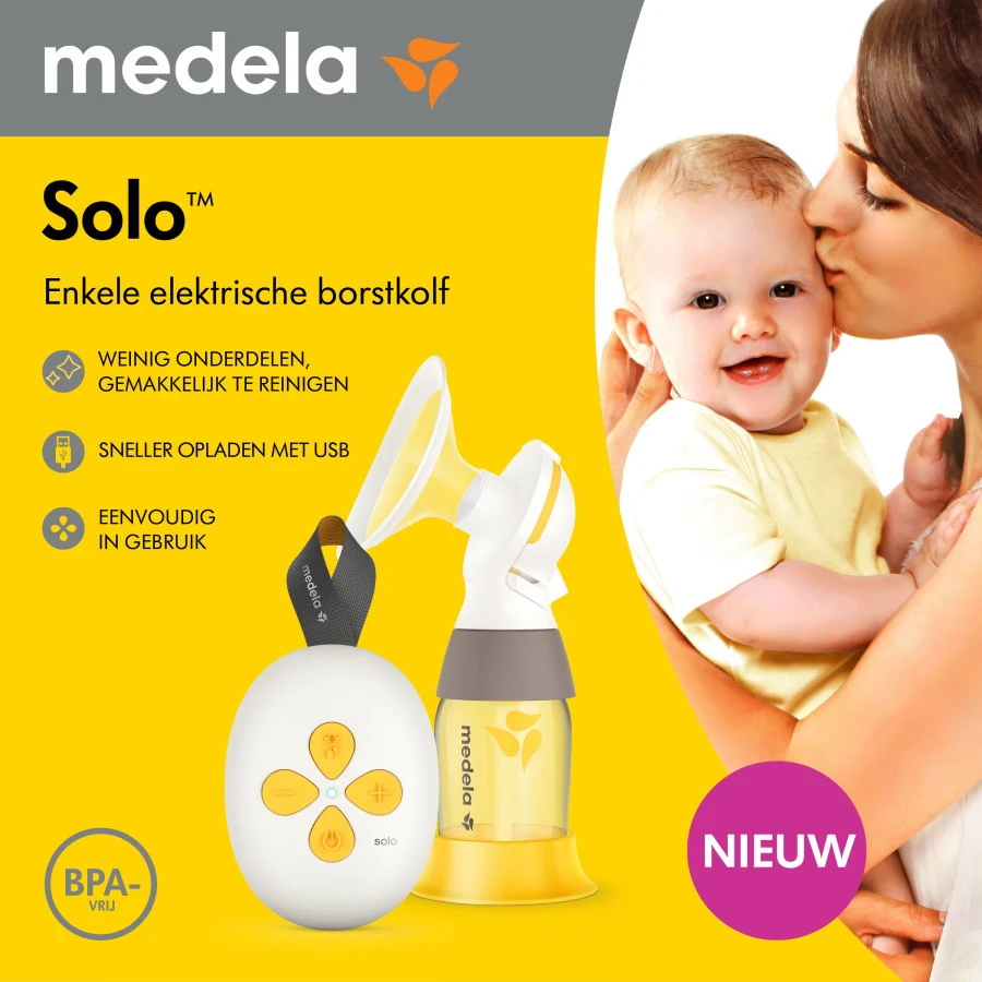 Medela Solo Enkele Elektrische Borstkolf 101041610 5 Medela Solo Enkele Elektrische Borstkolf 101041610 - Afbeelding 3