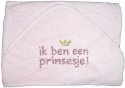 Petit Villain Ik Ben Een Prinsesje! Roze Badcape