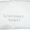 Petit Villain Ik Ben Papa's Kanjer Wit Badcape -Babyverzorging Winkel Petit Villain Ik ben Papas kanjer Wit Badcape 4