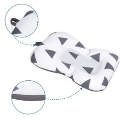 Sevibaby Cozy Triangle Grey Baby Badkussen 69-141 -Babyverzorging Winkel Sevibaby Cozy Triangle Grey Baby Badkussen 69 141 5