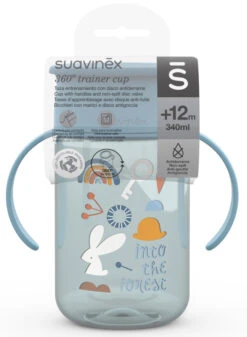 Suavinex Forest Blauw 360° Drinkbeker Met Handvatten SXZFEE070157 -Babyverzorging Winkel Suavinex Forest Blauw 360 Drinkbeker met Handvatten SXZFEE070157 3