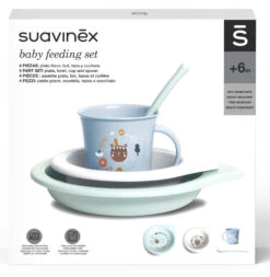 Suavinex Forest Blauw 4-delig Dinerset SXZFEE070300 15 Suavinex Forest Blauw 4-delig Dinerset SXZFEE070300 -Babyverzorging Winkel Suavinex Forest Blauw 4 delig Dinerset SXZFEE070300 6