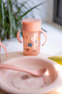 Suavinex Forest Roze 360° Drinkbeker Met Handvatten SXZFEE070164 -Babyverzorging Winkel Suavinex Forest Roze 360 Drinkbeker met Handvatten SXZFEE070164 4