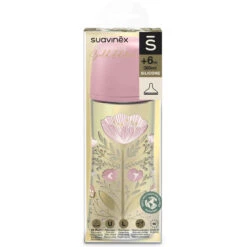 Suavinex Gold Large Flow Roze 360 Ml Silicone Fles SXSGX3080200 -Babyverzorging Winkel Suavinex Gold Slow Flow Roze 360 ml Silicone Fles SXSGX3080200 3