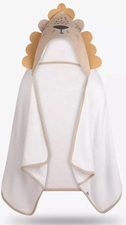 Albero Mio Animals & Love Lion 50 X 120 Cm Bamboo Badcape A002 5 Albero Mio Animals & Love Lion 50 X 120 Cm Bamboo Badcape A002 - Afbeelding 3