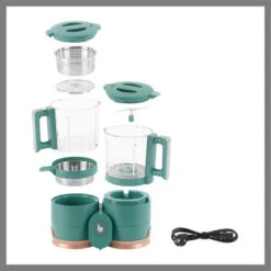 Babymoov Nutribaby Glazen 4-in-1 Foodprocessor A001132 -Babyverzorging Winkel babymoov glazen nutribaby a001132 7