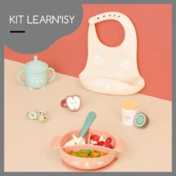Babymoov Learn'Isy Vos Kinderservies Set Incl. Silicone Slab A005402 -Babyverzorging Winkel babymoov learnisy vos kinderservies set incl. silicone slab a005402 6