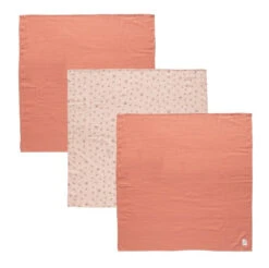 Bébé-jou Bebe-Jou Wish Pink 3 Stuks Hydrofiele Doeken 3051060