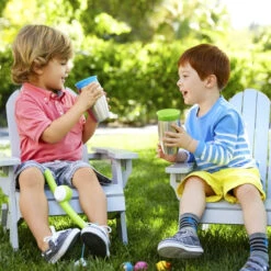 Munchkin Stainless Steel Miracle 360 Cup Blauw Anti-Lek Beker 012370 Div -Babyverzorging Winkel blue stainless steel munchkin