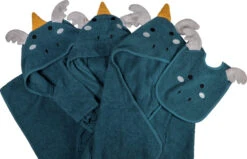 Blush & Blossom Dragon Diego Badstof Poncho TR-BB4208 -Babyverzorging Winkel blush blossom dragon diego badcape bathrobe bibs poncho 2 1