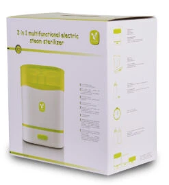 Cangaroo Green 3-in-1 Flessenwarmer En Sterilisator 100715 -Babyverzorging Winkel cangaroo green 3 in 1 sterilisator 100715 11