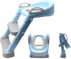 Eco Toys Blauw Toilettrainer Met Trapje CHW4006B -Babyverzorging Winkel eco toys blauw toilettrainer met trapje chw4006b 04