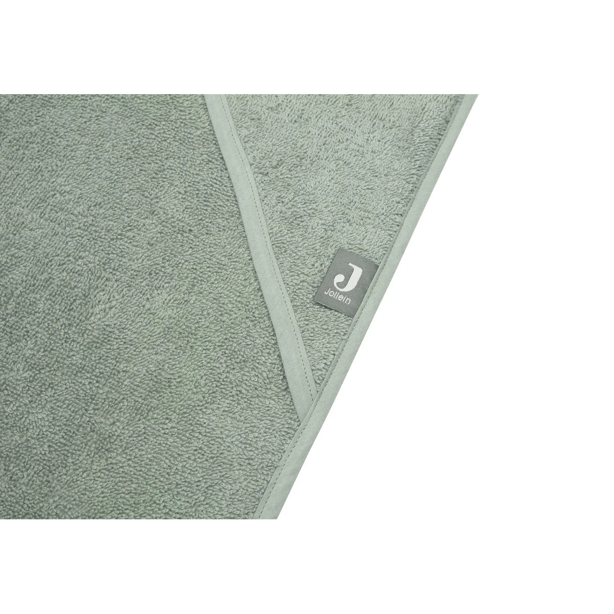 Jollein Ash Green Badstof 100 X 100 Cm XL Badcape 534-836-00095 - Afbeelding 4