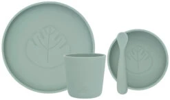 Jollein Ash Green Siliconen Dinerset 705-007-00095 -Babyverzorging Winkel jollein ash green siliconen dinerset 705 007 00095 1