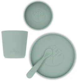 Jollein Ash Green Siliconen Dinerset 705-007-00095 -Babyverzorging Winkel jollein ash green siliconen dinerset 705 007 00095 2