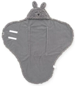 Jollein Bunny Storm Grey Wikkeldeken 032-566-65332 -Babyverzorging Winkel jollein bunny storm grey wikkeldeken 032 566 65332