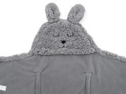Jollein Bunny Storm Grey Wikkeldeken 032-566-65332 -Babyverzorging Winkel jollein bunny storm grey wikkeldeken 032 566 65332 2