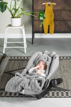 Jollein Bunny Storm Grey Wikkeldeken 032-566-65332 -Babyverzorging Winkel jollein bunny storm grey wikkeldeken 032 566 65332 5