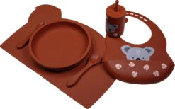 Tryco Dark Rust Siliconen Bord TR-392821 -Babyverzorging Winkel koala dark rust silicone collection 02 3