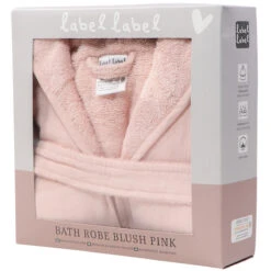 Label Label Blush Pink Badstof/Hydrofiel Badjas LLTT-934666 -Babyverzorging Winkel lltt 934666 bath robe blush pink 07