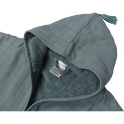 Label Label Silver Blue Badstof/Hydrofiel Badjas LLTT-934673 -Babyverzorging Winkel lltt 934673 bath robe silver blue 05