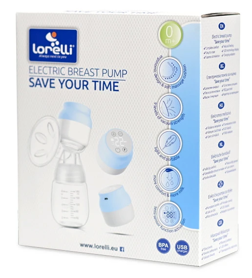 Lorelli Save Your Time Blue Elektrische Borstkolf 1022060-0002 4 Lorelli Save Your Time Blue Elektrische Borstkolf 1022060-0002 - Afbeelding 2