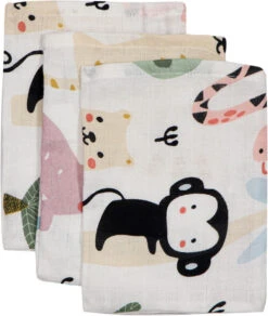 Blush & Blossom Animal Hydrofiel Starterset TR-BB4049 -Babyverzorging Winkel mamaloes blush blossom muslin baby starter pack animal 03