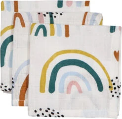 Blush & Blossom Rainbow Hydrofiel Starterset TR-BB4050 -Babyverzorging Winkel mamaloes blush blossom muslin baby starter pack rainbow 05