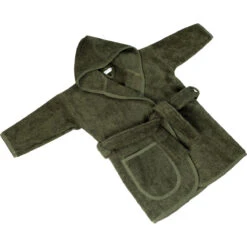 MamaLoes Badstof Groen 1-2jr Badjas ML010308 -Babyverzorging Winkel mamaloes badstof groen 0 1jr badjas ml010307 04 1