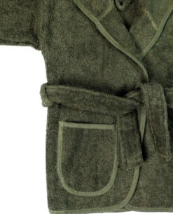 MamaLoes Badstof Groen 1-2jr Badjas ML010308 -Babyverzorging Winkel mamaloes badstof groen 0 1jr badjas ml010307 06 1