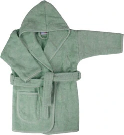 MamaLoes Badstof Stone Green 0-1jr Badjas ML5087