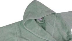 MamaLoes Badstof Stone Green 1-2jr Badjas ML5387 -Babyverzorging Winkel mamaloes badstof stone green 1 2jr badjas ml5387 04