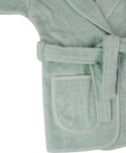 MamaLoes Badstof Stone Green 1-2jr Badjas ML5387 -Babyverzorging Winkel mamaloes badstof stone green 1 2jr badjas ml5387 05