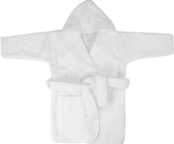 MamaLoes Badstof White 0-1jr Badjas ML5088 -Babyverzorging Winkel mamaloes badstof white 0 1jr badjas ml5088 01 1