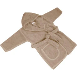 MamaLoes Badstof Zand 1-2jr Badjas ML010306 -Babyverzorging Winkel mamaloes badstof zand badjas 4 1