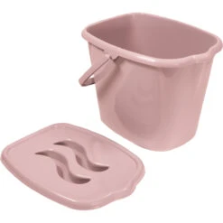 MamaLoes Licht Roze Badset Incl. Graphite Badstandaard -Babyverzorging Winkel mamaloes licht roze luieremmer ml050304 1 3