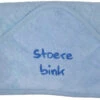 Petit Villain Stoere Bink Lichtblauw Badcape -Babyverzorging Winkel petit villain badcape blauw stoere bink