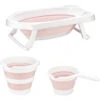 Sevibaby Roze 3-delige Opvouwbare Badset 368-2 -Babyverzorging Winkel sevibaby roze 3 delige opvouwbare badset 368 2 .1