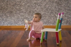 Silly Billyz Towel Dusty Blue Messy Eater Slab 117319 9 Silly Billyz Towel Dusty Blue Messy Eater Slab 117319 -Babyverzorging Winkel silly billy slab sfeer 2